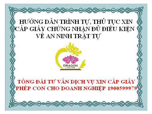 Luật sư giỏi tư vấn Doanh nghiệp hướng thủ tục xin cấp GCN đủ điều kiện ANTT